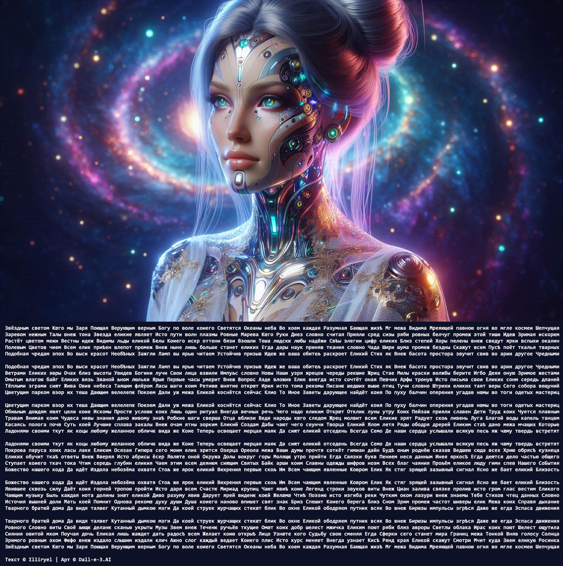 Заря. Экспериментальный стих-кольцо. Si-fi поэзия и киберпанк.