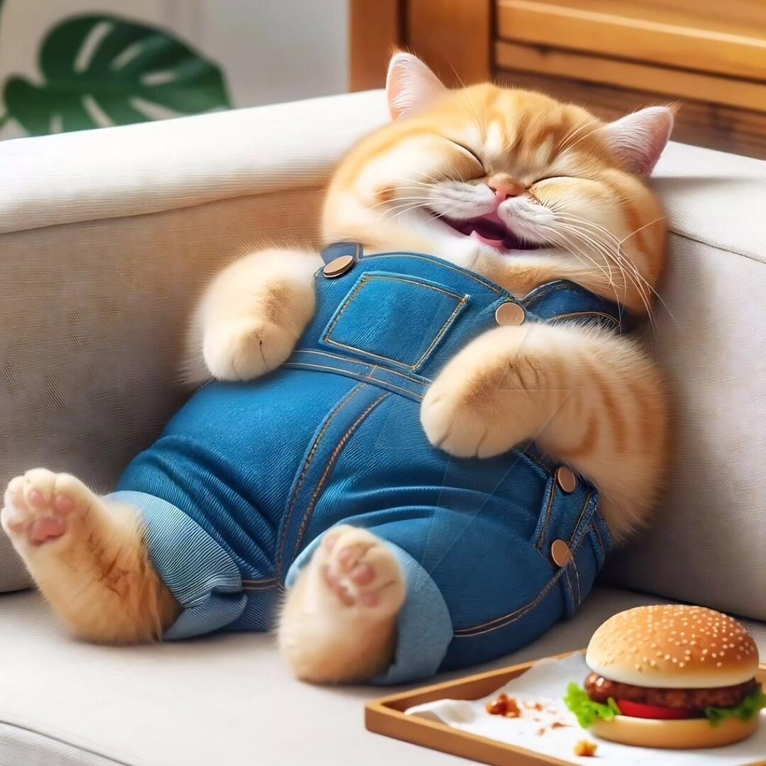 Говорят, что я ленивый очень кот