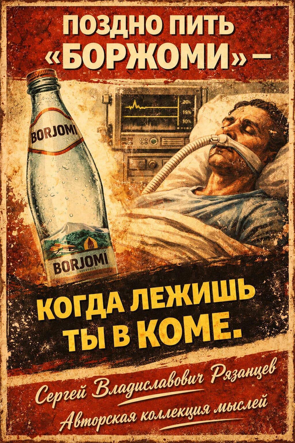 Поздно пить боржоми 