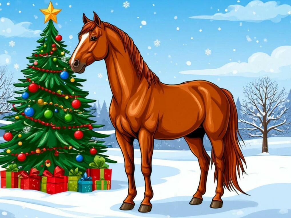 Новогодняя сказка про Лошадь