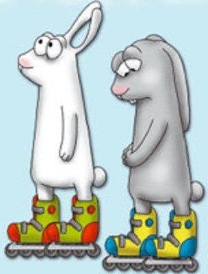 Кролики на роликах