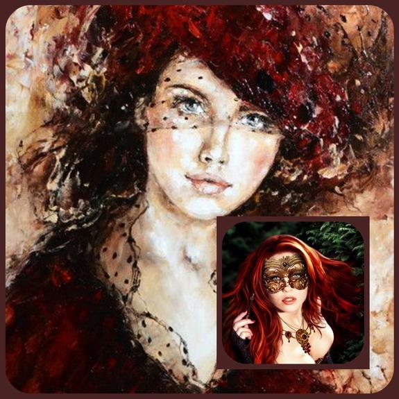 Она опять скрывалась под вуалью ....