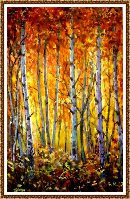 БАГРЯНЕЦ ОСЕНИ (живопись автора)