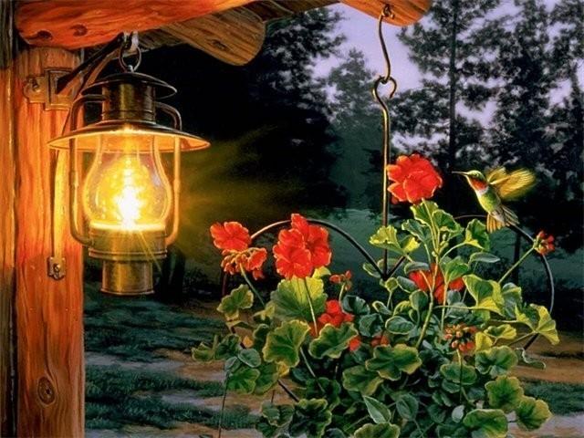 УЖИН В САДУ