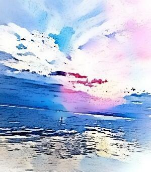 На розовых полотнах