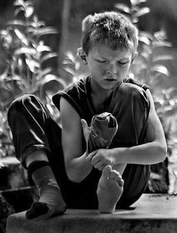 За стареньким баркасом…