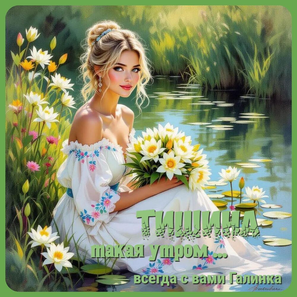 Тишина такая утром, Галинка Багрецова