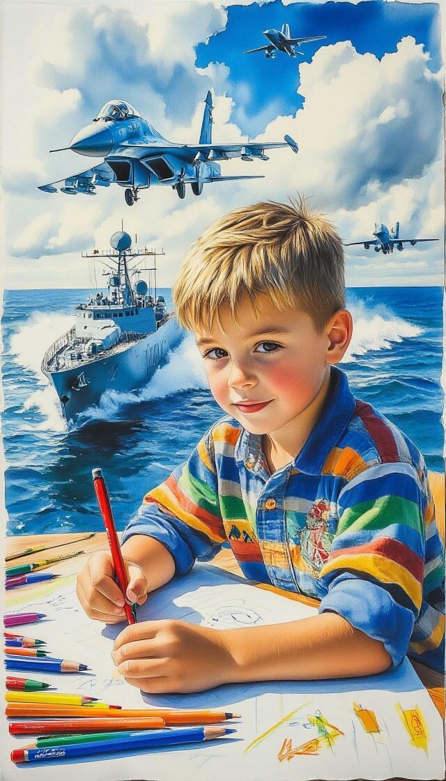 Сын рисует- стихи для детей