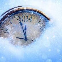 Часы в снегу