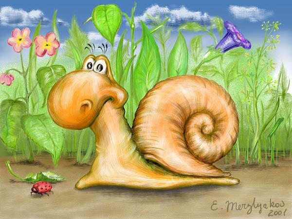 Улитка и василёк