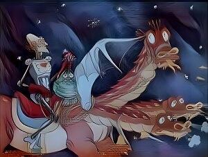 Сохнет наш Кощейка без Яги