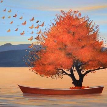 осень в лодочке плывёт