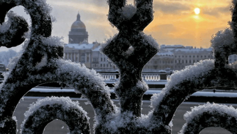 Застывший Питер… снег, мороз...