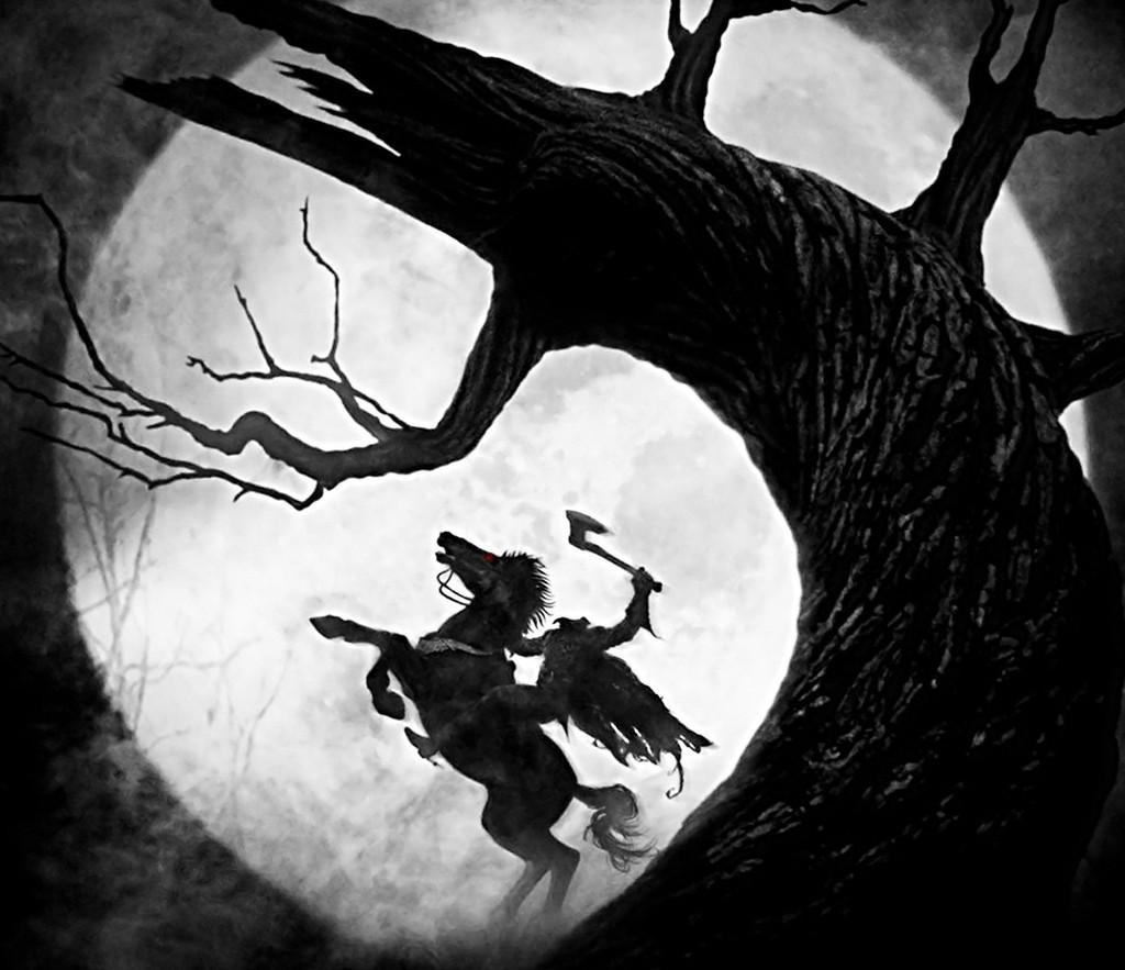 Сонная лощина всадник. Тим Бертон Сонная Лощина Постер. Headless Horseman Sleepy Hollow 1999. Сонная Лощина фильм 1999 дерево. Сонная Лощина дерево.