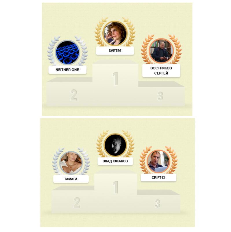 Вечерние стихи. Итоги конкурса первой игры августа